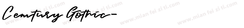 Cemtury Gothic字体转换